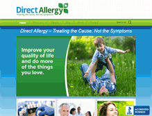 Tablet Screenshot of directallergy.com